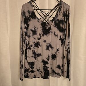 Women's Tie-Dye Long Sleeve Top